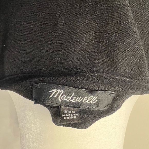 Madewell Novel Shift Dress Black XXS EUC - Picture 5 of 6